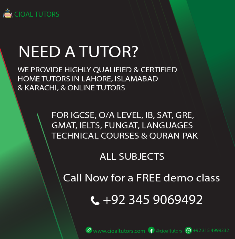 Home tuition in Lahore Cantt